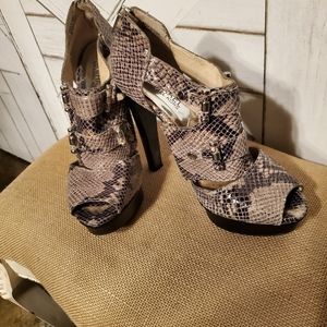 Snakeskin Michael Kors heels
